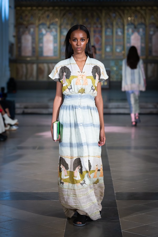 Aarti Vijay Gupta Showcased Postcard from Kashmir collection using LIVA Reviva at London Fashion Week 2024