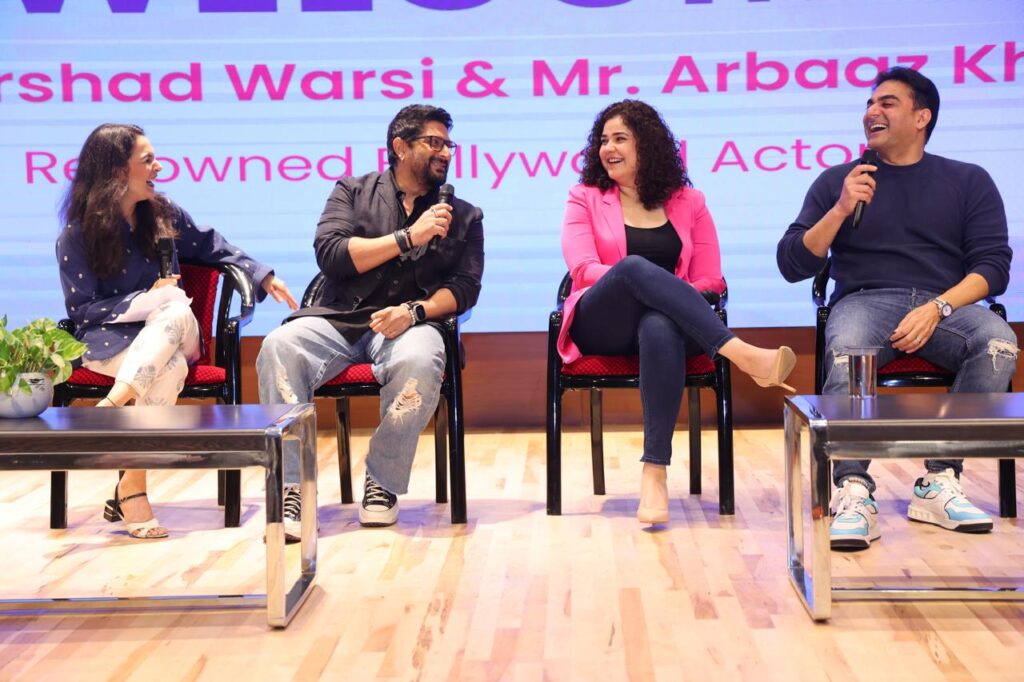 Bandaa Singh Chaudhary Movie Starcarst Visited Sparsh Global School in Delhi
