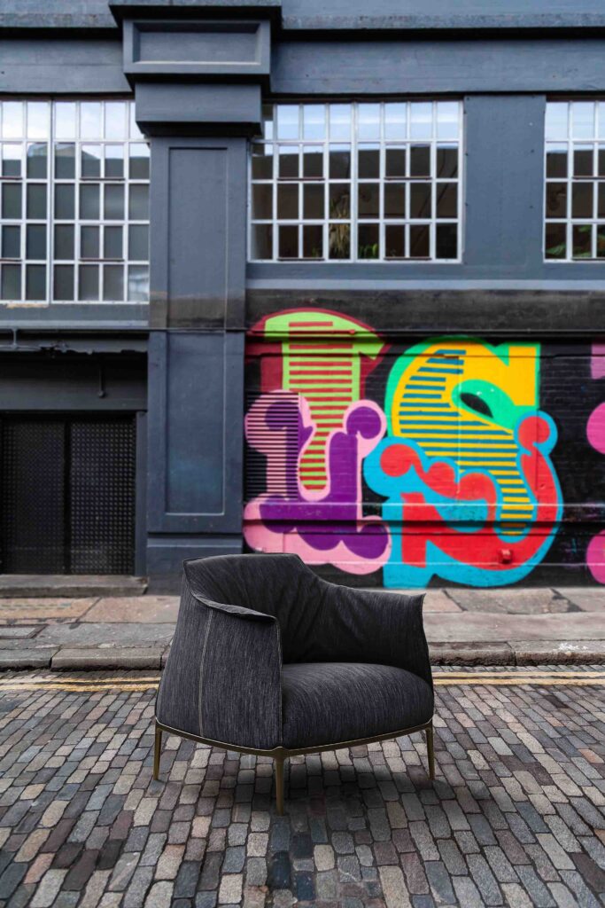 Poltrona Frau Unveils the New Archibald Denim Edition Armchair