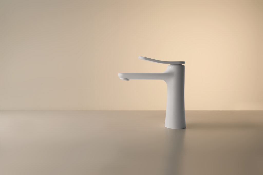 FimaCF’s FLO Collection: Sculptural Faucets with Slim Silhouettes